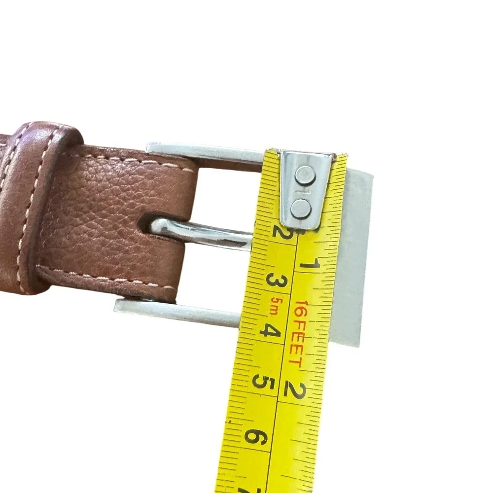 Martin Dingman Mens Brown Scotch Grain Leather Belt‎ Handcrafted USA Size 40 EUC